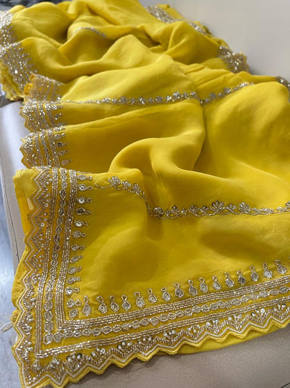 Nivesha organza partywear saree