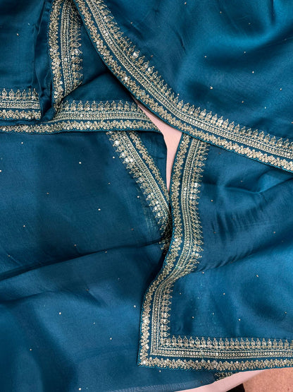 Rihana trendy organza saree