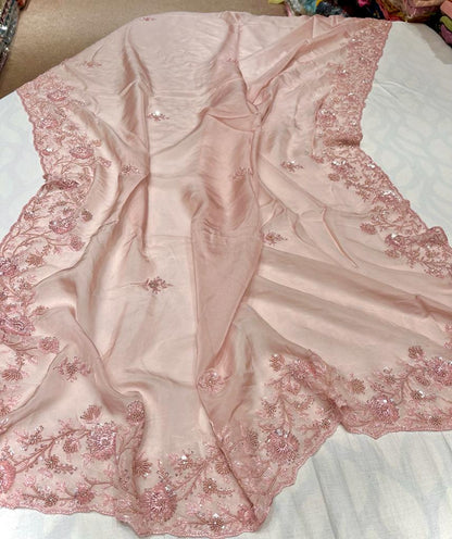 Alicia organza embroidered saree