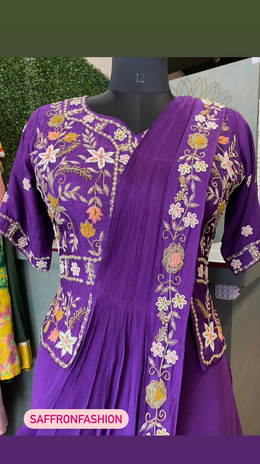 Aarki indowestern gown