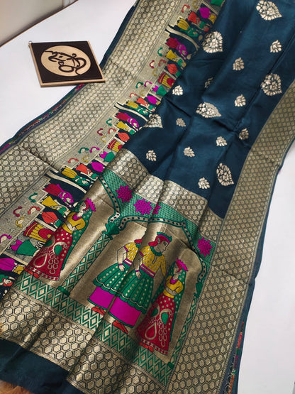 Traditional Indian moonga saree