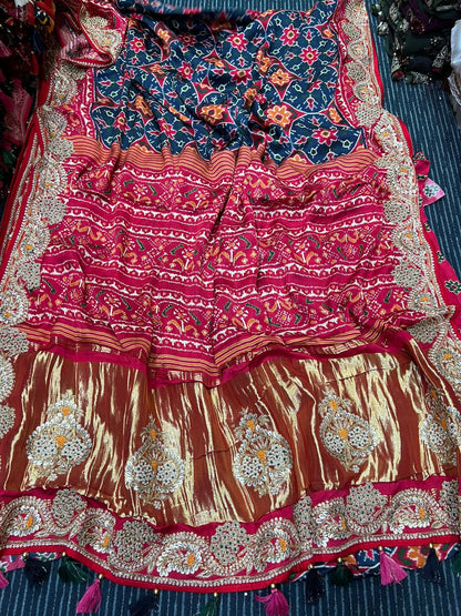 Gulshana Patola gottapatti saree