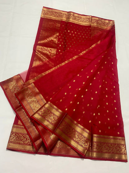 Heer yellow Chanderi saree handloom saree blouse