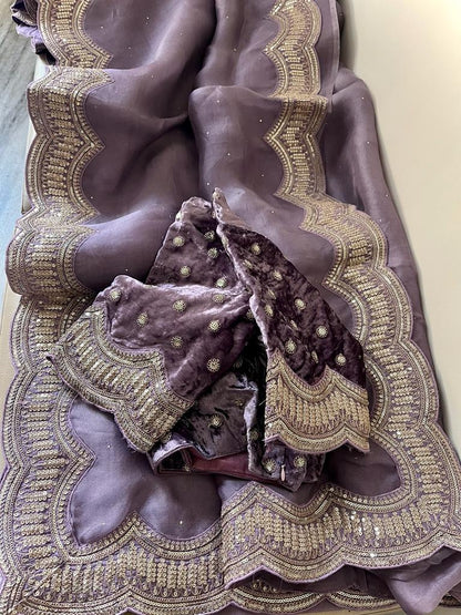 Lisa organza saree
