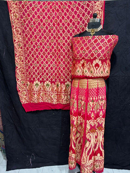Meena bandhani Lehanga choli