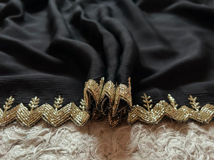 Nouvi crepe luxury saree