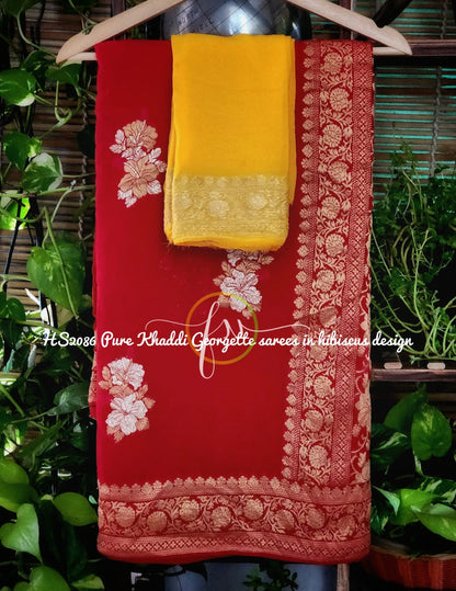 Meenakari khaddi Banarsi saree