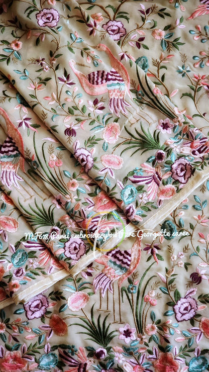 Narnia parsi inspired saree