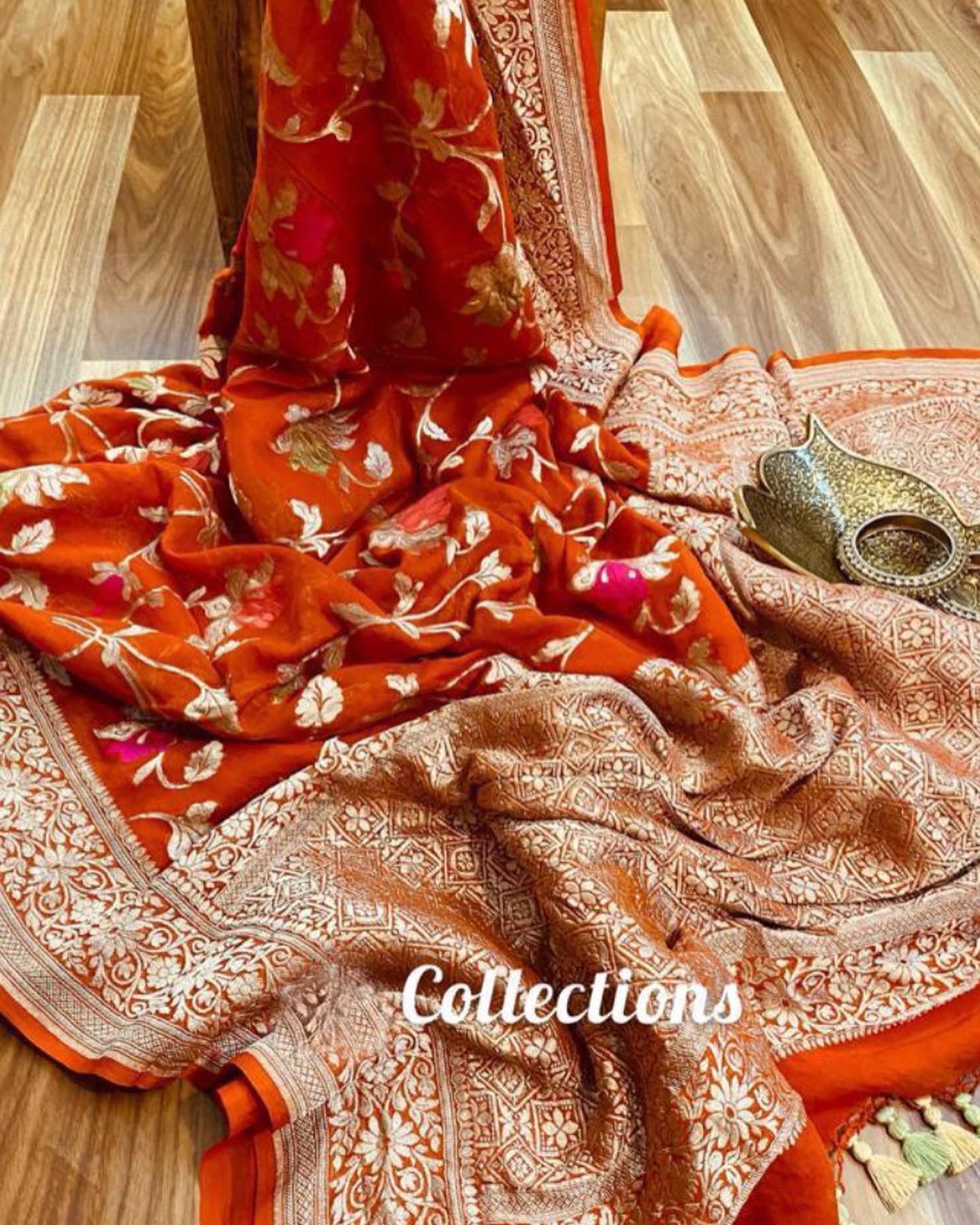 Bijlie banarsi weaved saree