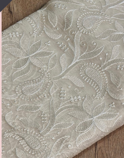 Danish chikankari organza saree