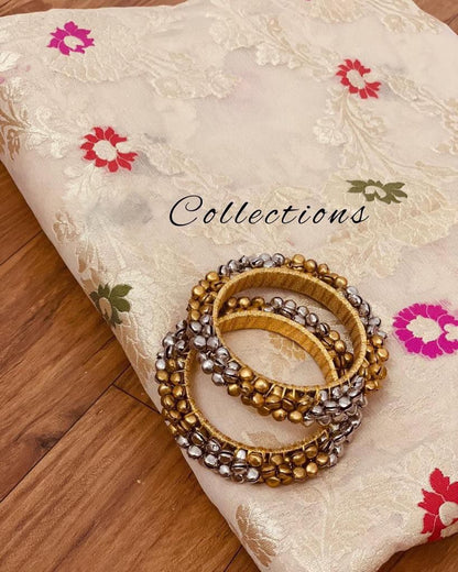 Roza banarsi weaved saree party wear saree Indian sari blouse