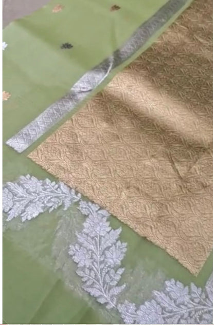Kora handloom Banarsi saree