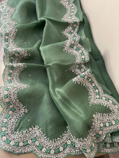 Liba organza partywear saree