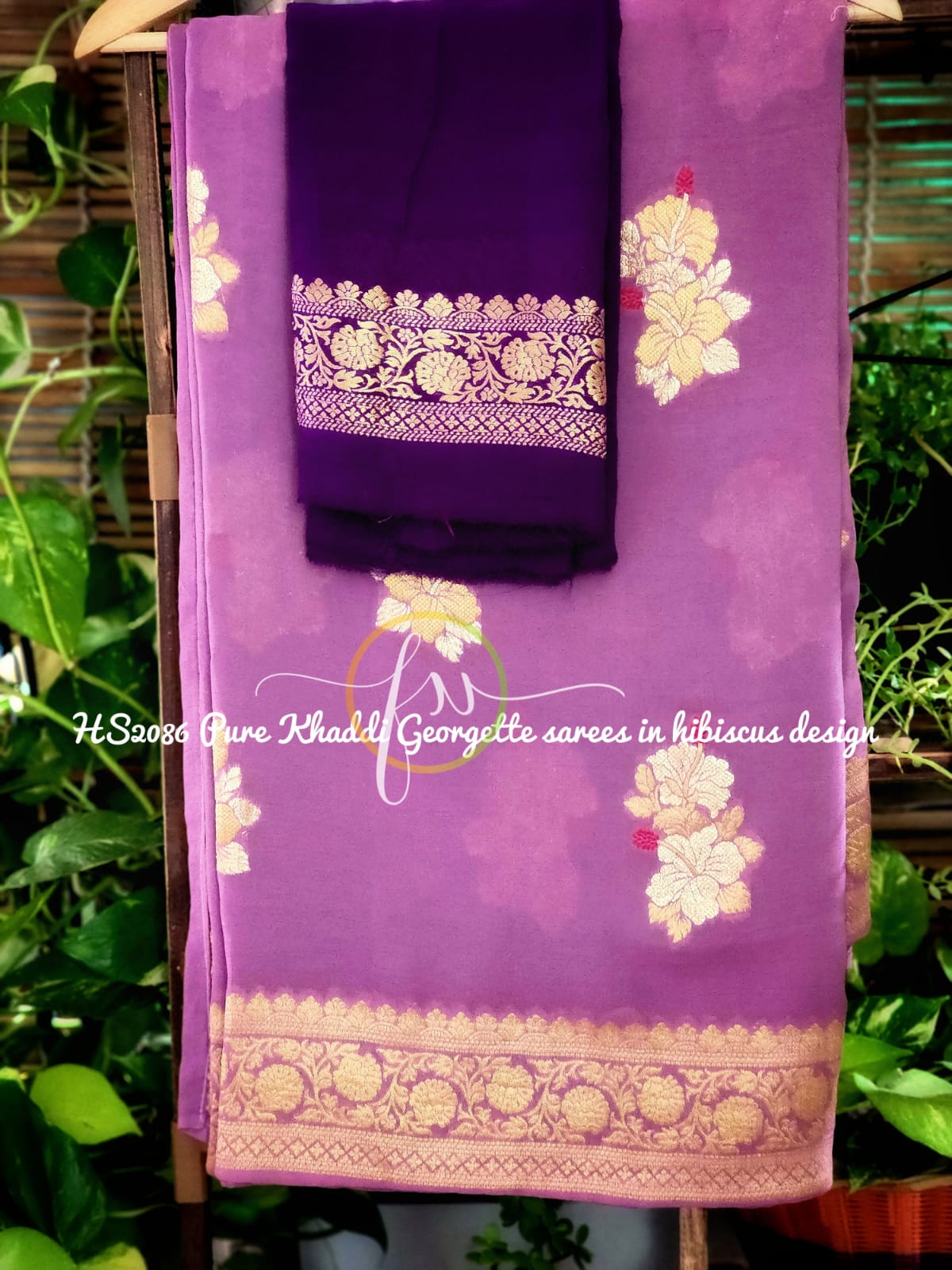 Raazvi khaddi Banarsi Meenakari saree