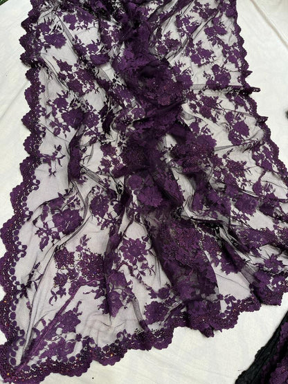 Stanley lacy saree