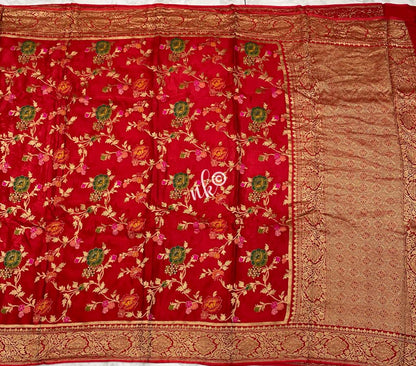 Silky Banarasi Meenakari saree
