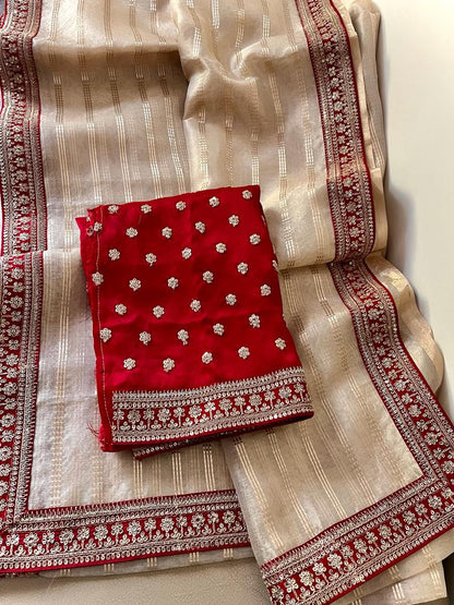 Laila tissue organza saree