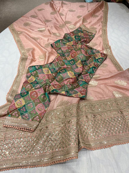Harmoine monga silk saree