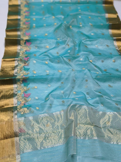 Clarins Chanderi saree