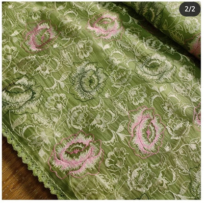 Leisha organza silk embroidery saree