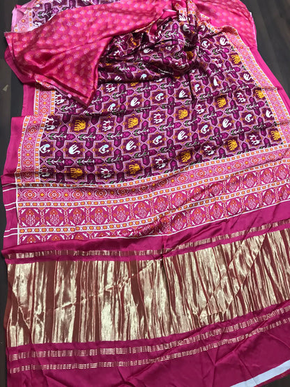 Gajji patola printed saree