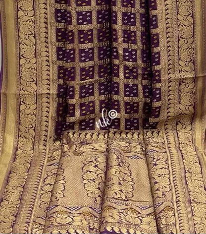 Bandhani gorgette saree