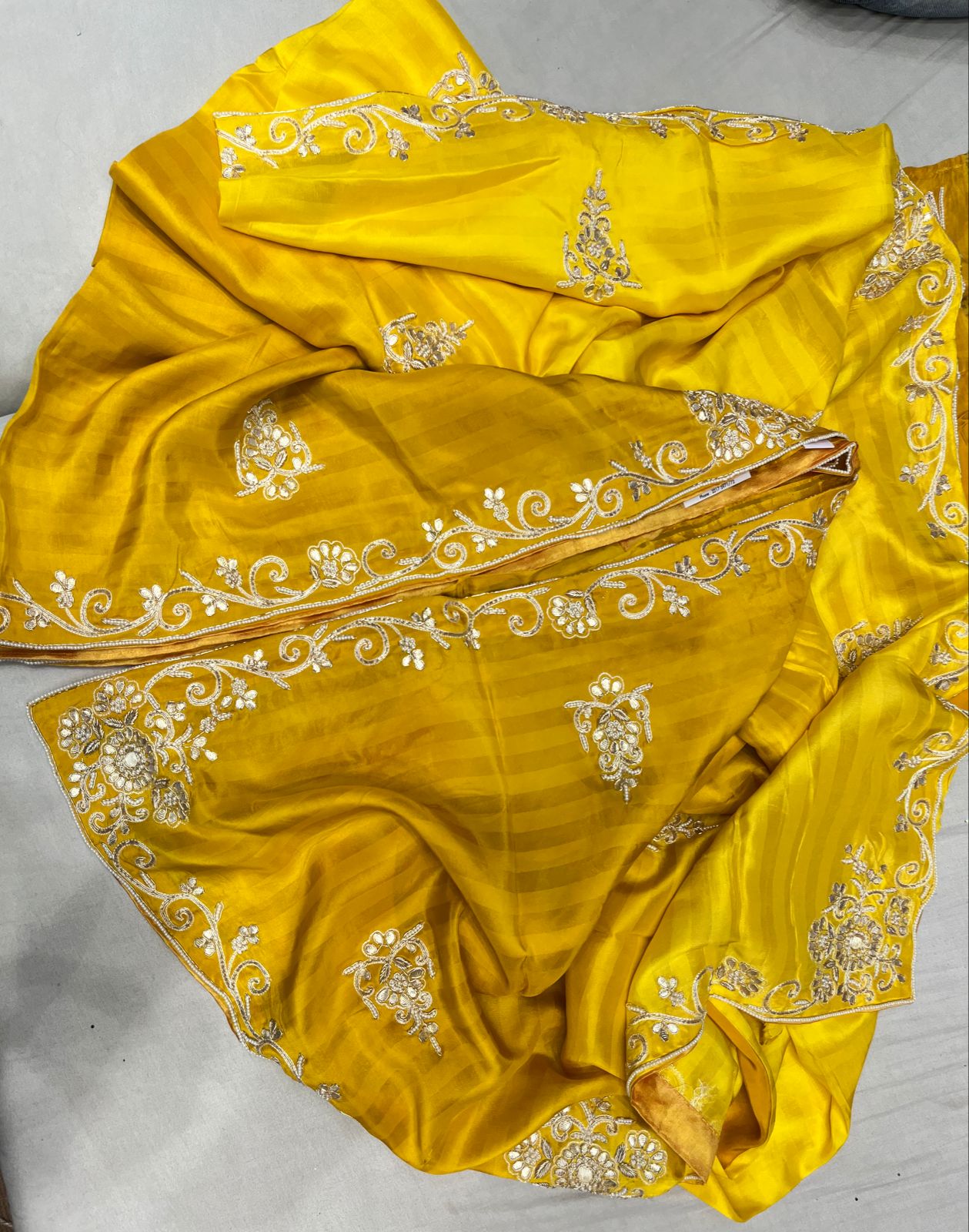 Handloom silk gottapatti saree