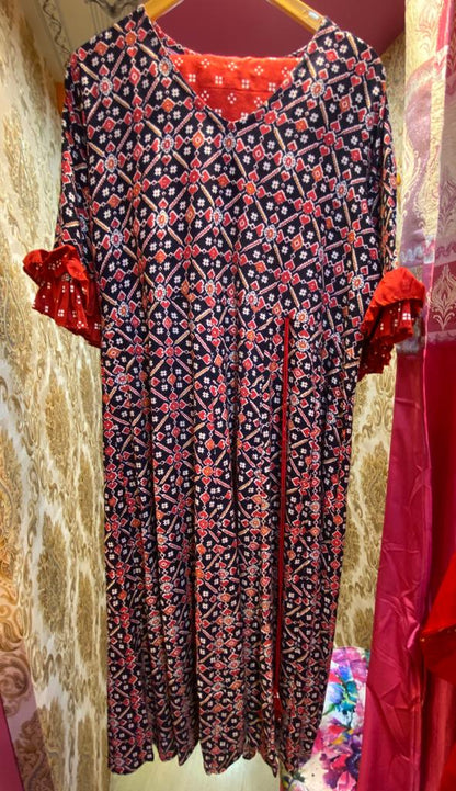 Wahira Patola Kurti set
