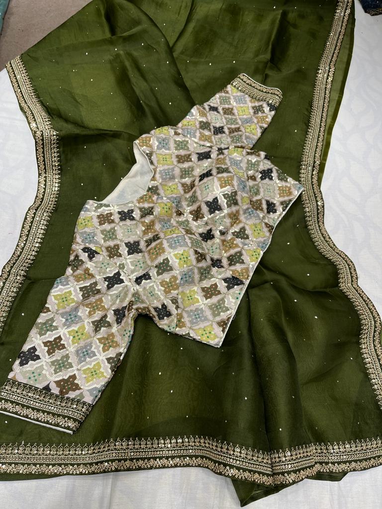 Kaveri organza trendy saree