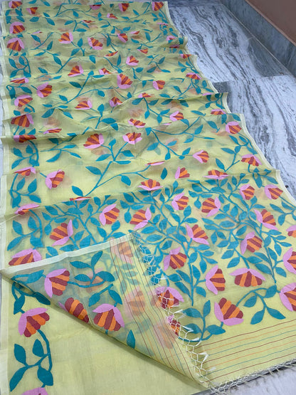 Kavisha tantuj jamdani saree