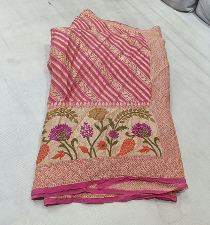 Maheera gorgette banarsi saree
