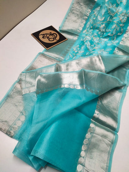 Tulips kora saree