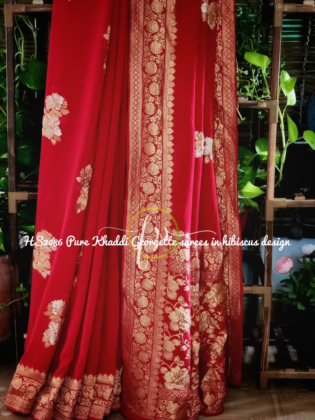 Meenakari khaddi Banarsi saree