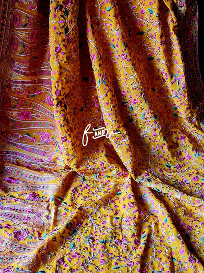 Paisley Kashmiri traditional saree
