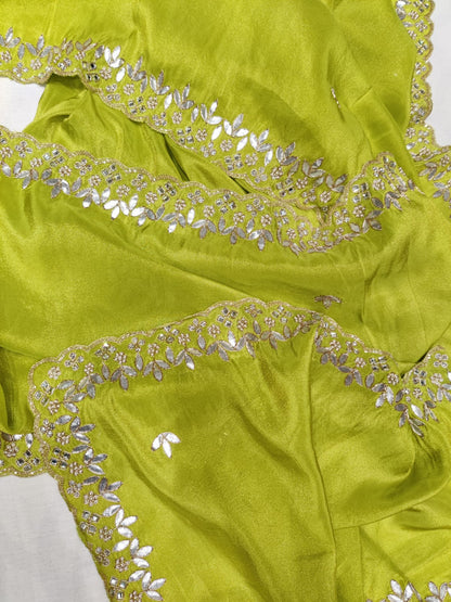 Savishri tissue gottapatti saree