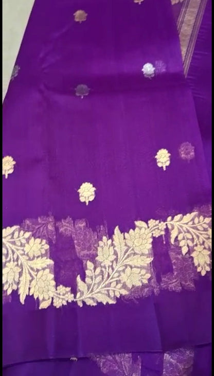 Kora handloom Banarsi saree