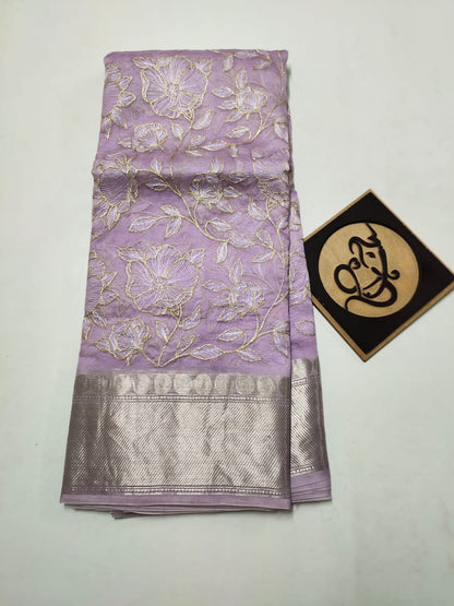Tulips kora saree