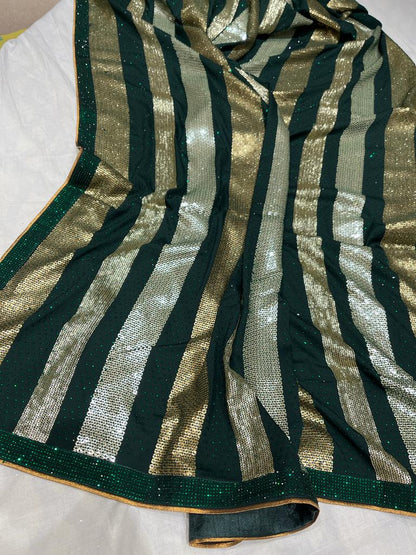 Juan crepe sequence saree