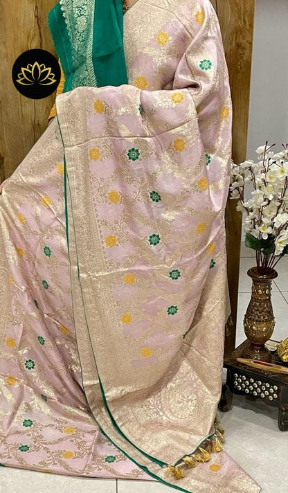 Venshik Moonga banarsi saree