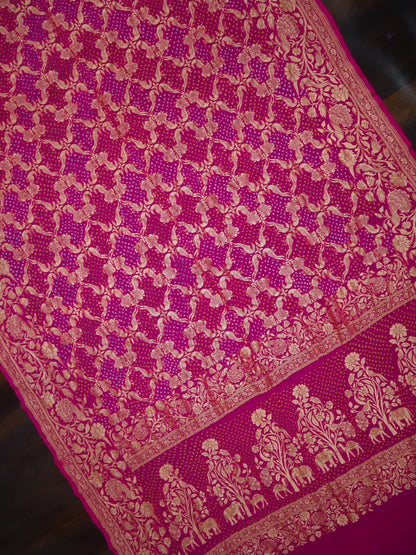 Hansika gorgette saree
