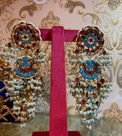 Lalisha pacchi Kundan earrings