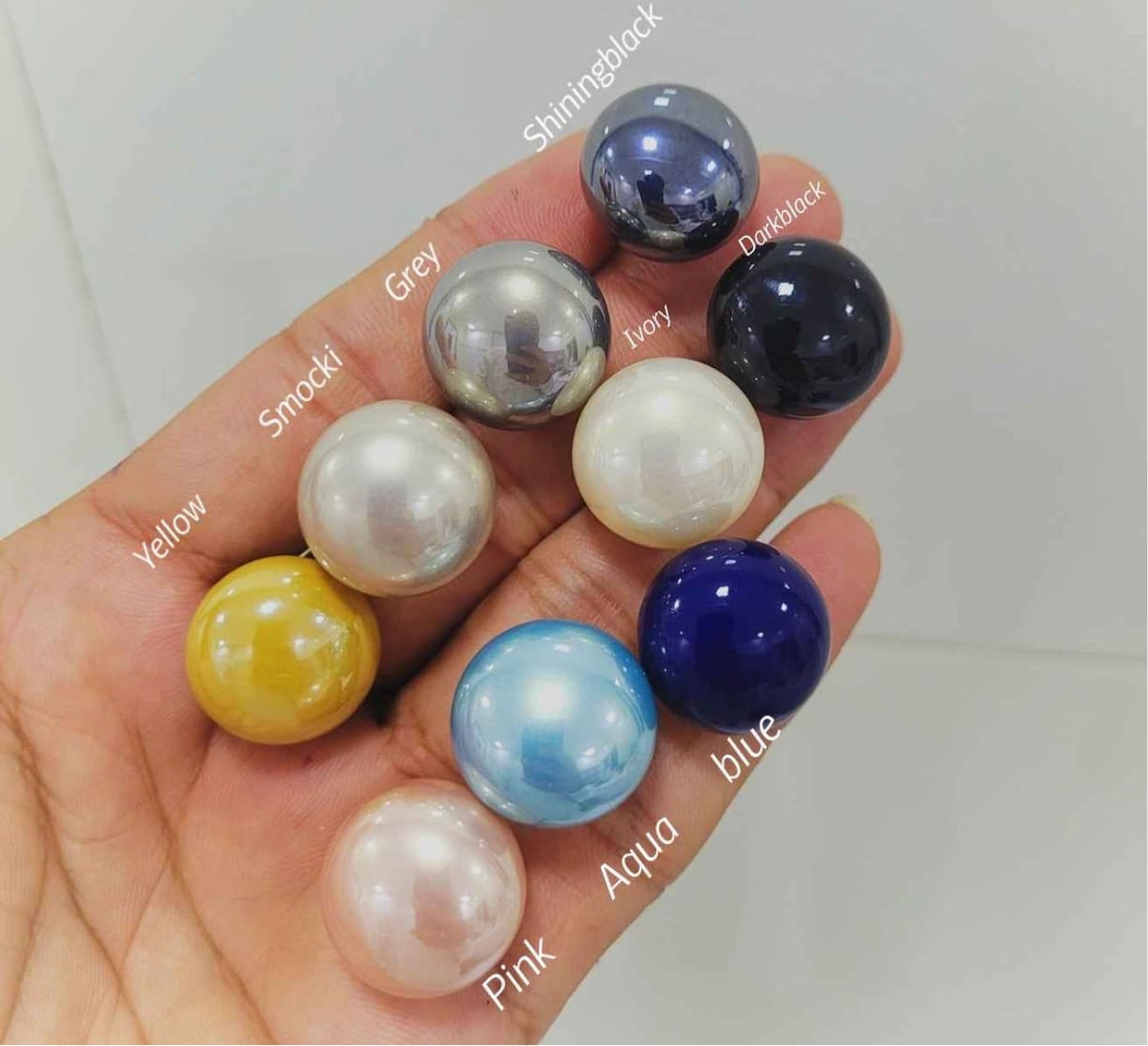 Pearl stud earrings