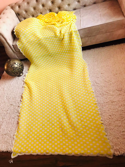 Lime swag vogue saree
