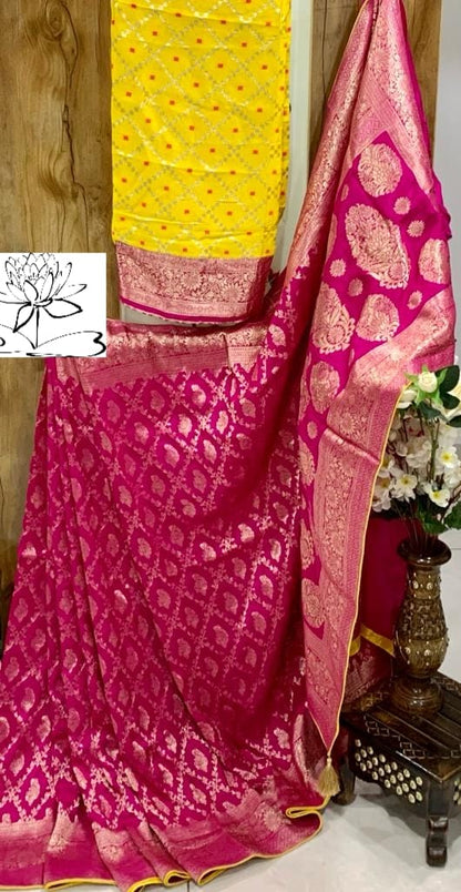 Arvika Moonga banarsi saree